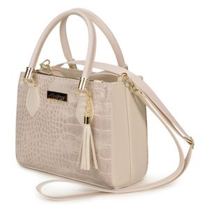 Bolsa Delicada Transversal Feminina Com Detalhes Em Metal Alça Ajustável