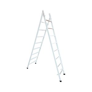 Escada Extensiva Em Aço 08x14 Degraus Branco - Cor: Branco