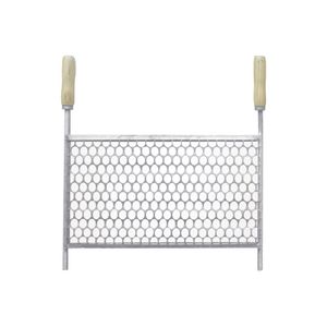 Grelha Para Churrasqueira Moeda De Inox 50x25 Perfil Galvanizado