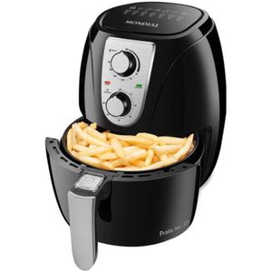 Fritadeira Air Fryer Mondial 3,2L 1200W Af-34 - 73034-02 Preto/Inox 220 Volts