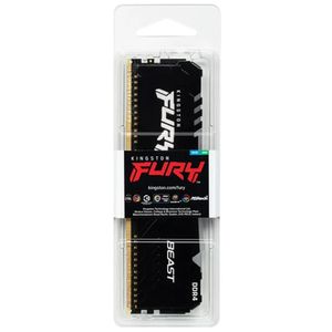 Memoria Kingston 32Gb Ddr4-2666U Fury B. Blk Rgb Kf426C16Bba/32-Twbrz