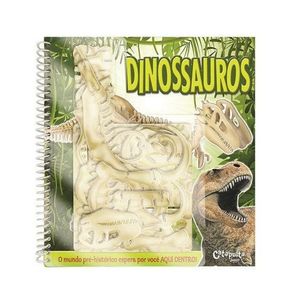 Livro Infantil Dinossauros Interativo Com Modelo Montável
