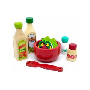 Kit Comidinhas De Brinquedo Educativos - Salada Com Temperos