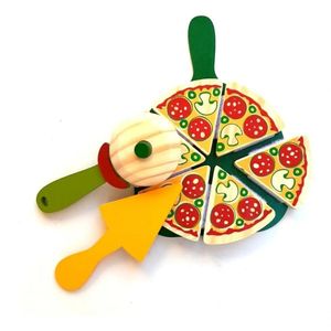 Kit Comidinhas De Brinquedo Educativos - Pizza Com Cortador
