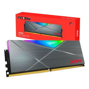 Memória Gamer Xpg Spectrix D50, 32gb, Ddr4, 3200mhz, Cl16, Rgb, Cinza - Ax4u320032g16a-st50