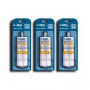 Kit 3 Refil Filtro Purificador De água Latina P655
