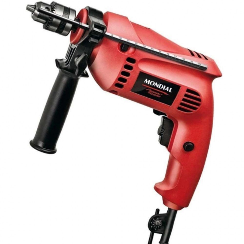 Furadeira De Impacto Mondial 650w Com Maleta Nff1-07 Vermelho 220v