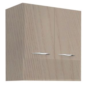 Armário Aéreo Duas Portas Com Nicho Madeirado Mdf
