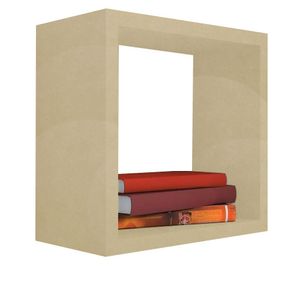 Nicho Decorativo 20x20x15 Cm Natural Em Mdf [f031]