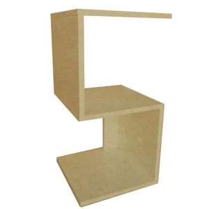 Mesa De Cabeceira Em S Natural Mdf