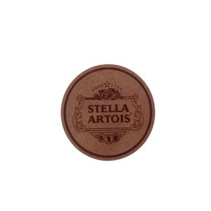 Porta Copo Stella Artois Natural Mdf