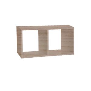 Nicho Duplo 40x20x20 Madeirado Em Mdf [f031]