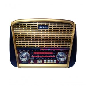 Radio Retro C/ Bluetooth Usb Aaux Fm Am Sw Cartão + Lanterna