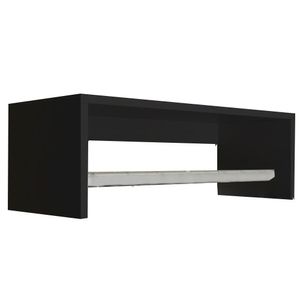 Nicho Com Varão 80Cm Preto Em Mdf