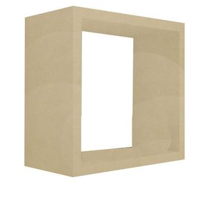 Nicho Decorativo 15X15X15 Cm Natural Em Mdf
