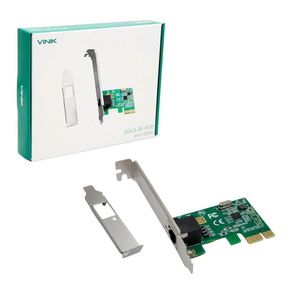 Placa De Rede 10/100/1000 Vinik, Pci-express X1, C/ Suporte Low Profile - Prv1000e 26261