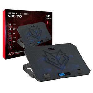 Base P/ Notebook Gamer C3tech Nbc-70bk, 15.6", 6x Fans, Usb 2.0, Preto