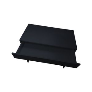 Mesa Office Com Gaveta Preto Mdf
