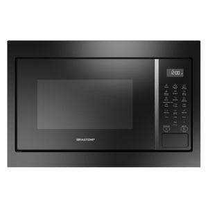 Micro-ondas Brastemp De Embutir 32 Litros Preto Com 18 Receitas Pré-programadas E Design Sofisticado Bm146ae 110V