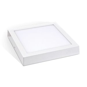 Painel Led Flat Quadrado De Sobrepor 24w 6500k Branco Bivolt Lumanti