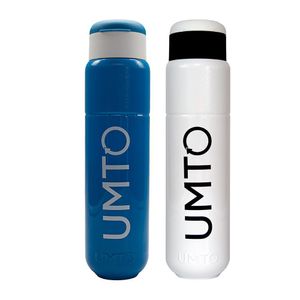Kit 2 Garrafas Umto Super-Resistente 500 Ml Branca E Azul Claro - Branco