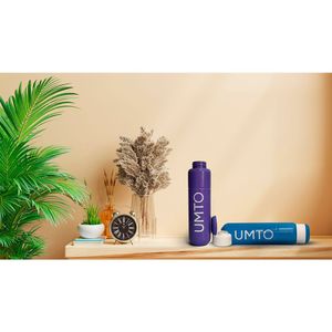Kit 2 Garrafinhas Para Academia Umto Super-Resistente 500 Ml Azul Claro E Lilás - Azul