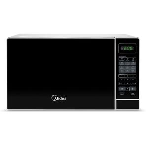 Micro-ondas Midea 20L Branco Porta Preta Minuto Fácil MRAS21