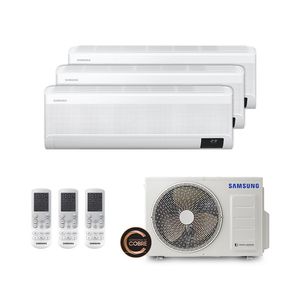 Ar Condicionado Multi Tri Inverter Windfree Samsung 2x9000 + 1x12000 Btus Quente/frio 220v Monofásico Aj068axj3kh/az