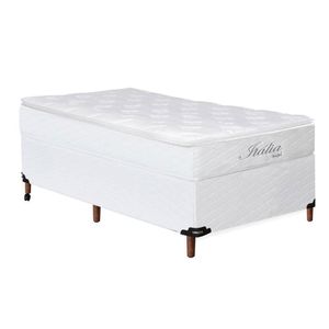 Base Box Para Colchão Solteiro Itália 31x88x188cm Umaflex Branco