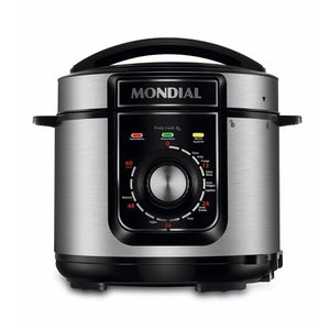 Panela Elétrica De Pressão-preto/inox 220v-preto/inox
