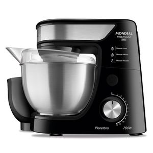 Batedeira Planetária Premium Inox Mondial ? Bp-02p-b-ti Batedeira Planetária-220v-preto/inox