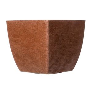 Vaso De Planta Em Polietileno Design Grafiato Sem Furos Na Base 23l