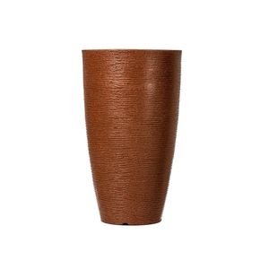 Vaso De Planta Médio Em Polietileno Design De Grafiato 26l