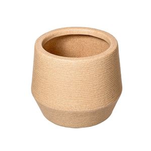 Vaso Planta Pequeno Redondo Polietileno Tradicional Grafiato Resistente De 4.6l