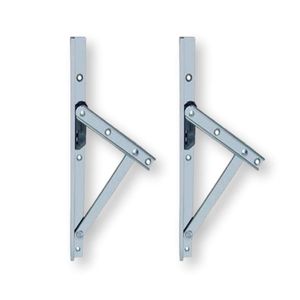 Braço Suporte Janela Maxim Ar Aluminio 20Cm (2Un) Cinza