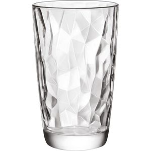 Bormioli Rocco Diamond Copo Long Drink 14x9x9cm 470ml Vidro Transp 6pç