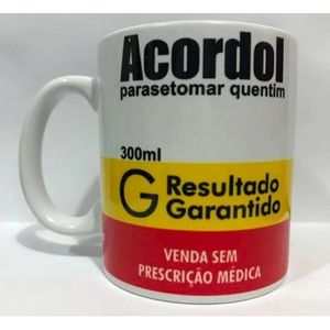 Caneca Personalizada Café Acordol Caixa Remédio