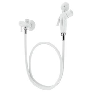Ducha Higiênica Registro Com Derivação 1,2m Branco - Blukit