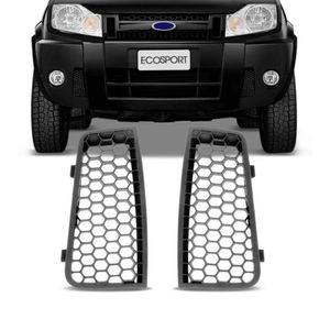 Par Moldura Da Grade Parachoque Ecosport Grafite