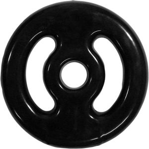 Anilha Polimet 3kg Emborrachada 0653 Preto