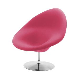 Poltrona Design Gondula Suede Rosa Cor Rosa