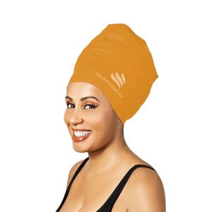 Touca De Natação Afro Gg Daminhacor Cor Laranja
