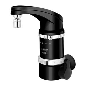 Torneira Elétrica Fame 4t Elegance Preta De Parede 4800w - 127v