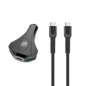 Kit Carregador Veicular Tank E Cabo Dual Shock Tipo C / Tipo C - Gshield
