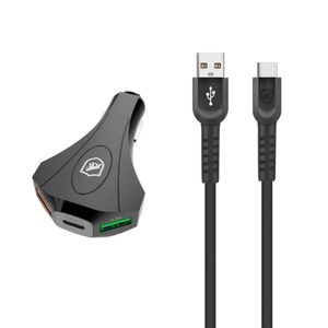 Kit Carregador Veicular Tank E Cabo Dual Shock Tipo C - Gshield