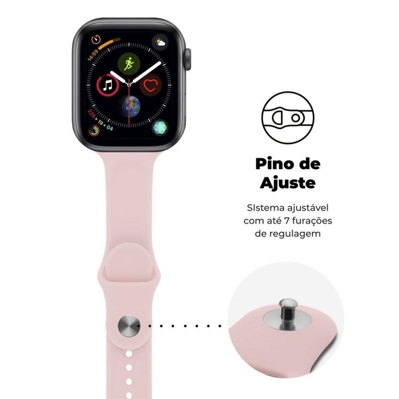 Pulseira Para Apple Watch 42 / 44 / 45 / 49MM Ultra Fit - Rosa