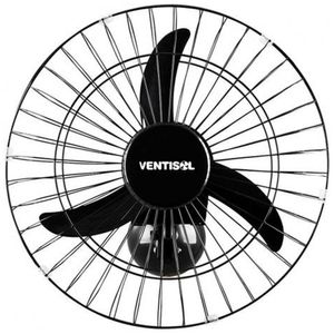 Ventilador De Parede Ventisol 50cm Premium Preto Bivolt