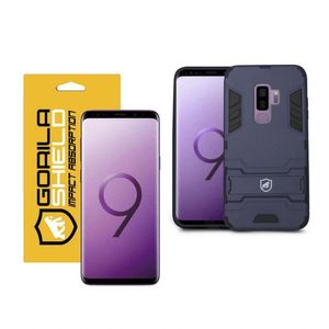 Kit Capa Case Capinha Armor E Película Nano Gel Dupla Para Galaxy S9 Plus - Gorila Shield