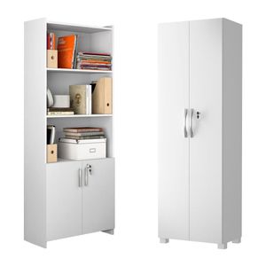 Conjunto De Armário Para Escritório 2 Ar Branco