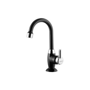 Torneira Pvc Lavatório Mesa Bancada 1195 F31 - Lorenzetti Preto Com Cromado